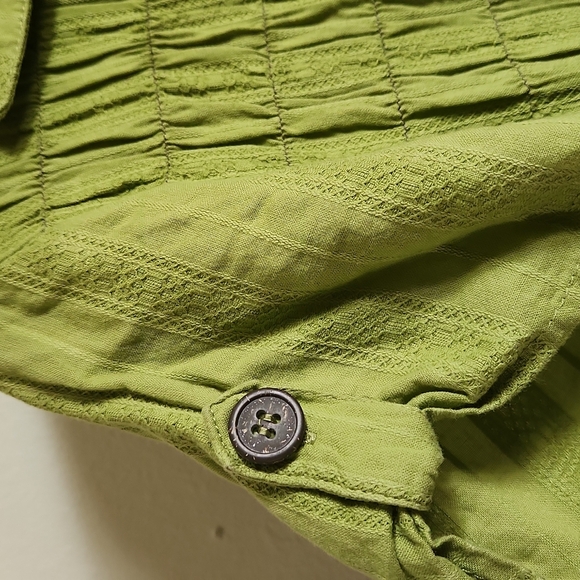 Maurices- Green V-Neck Tunic Top- Small - Picture 6 of 6